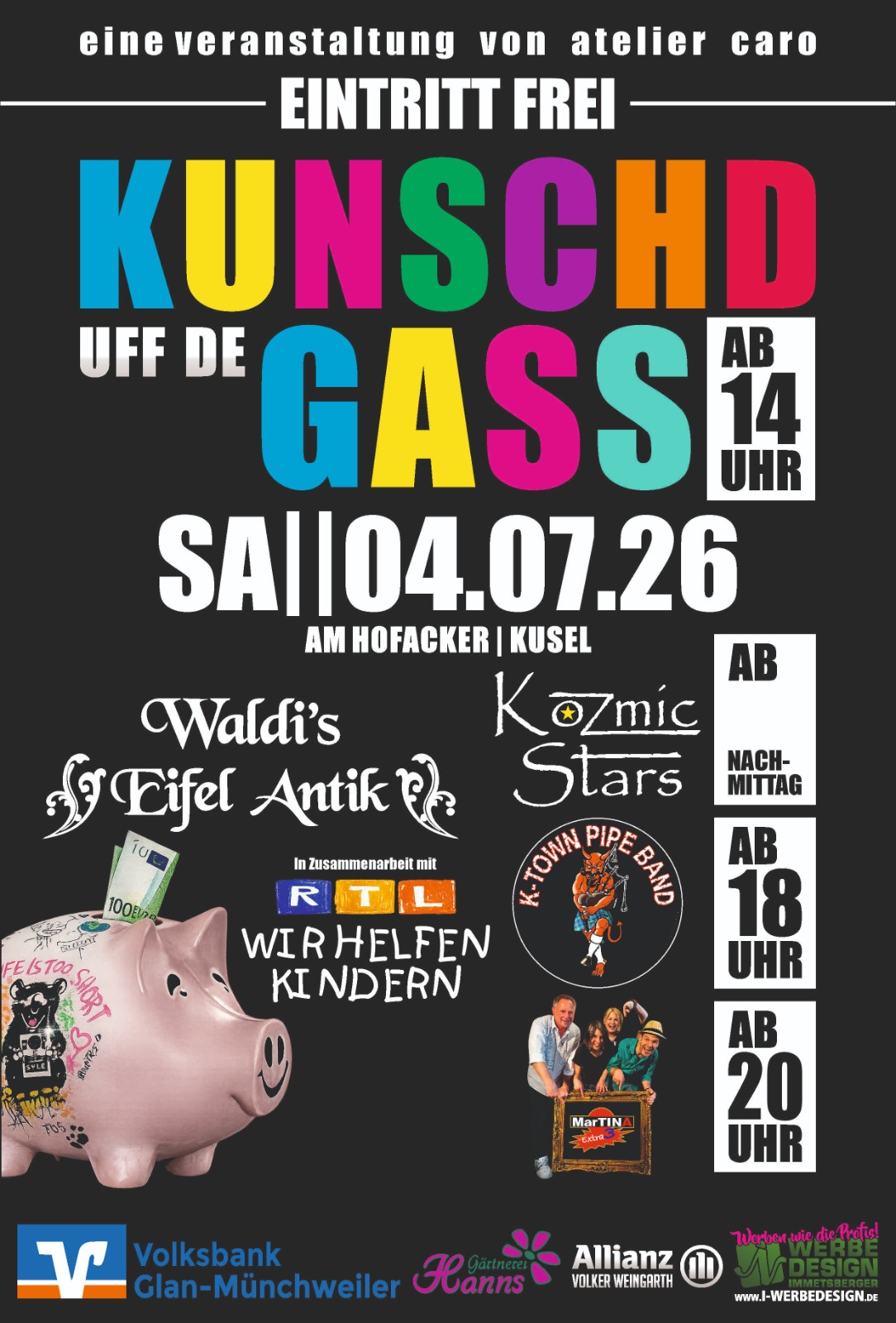 Banner_Kunschd_uff_de_gass